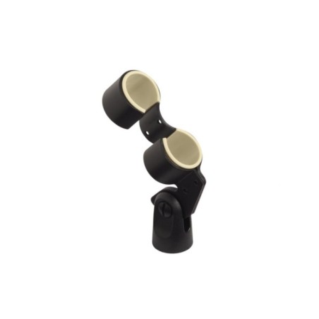 Pinza SHURE para montar 2 micrófonos en vertical