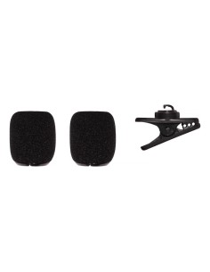 Kit Shure pinza clip y 2 antivientos para SM35 RK378