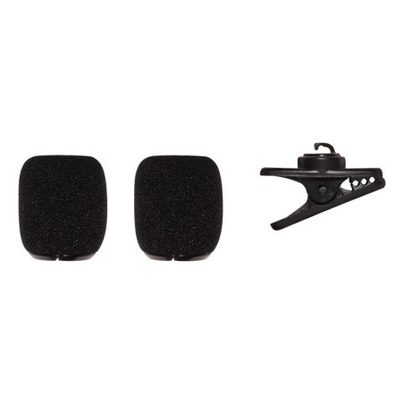 Kit Shure pinza clip y 2 antivientos para SM35 RK378